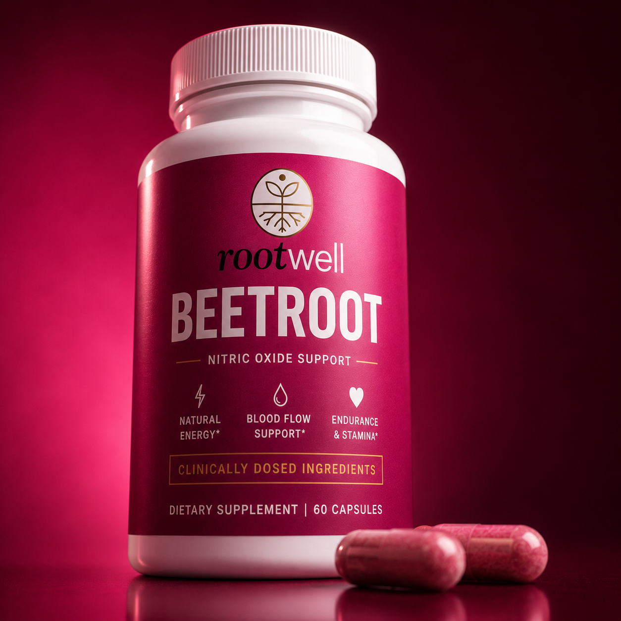 RootWell Beetroot Nitric Oxide — Clean Energy Without the Crash
